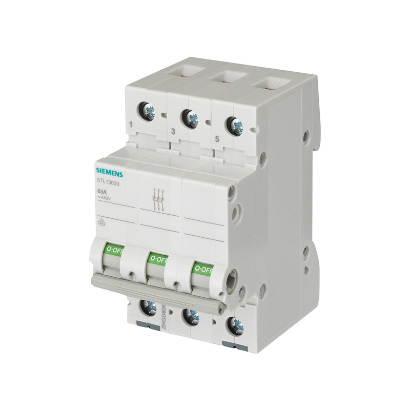 Distribuzione a bassa tensione Siemens 5TL1391-0 interruttore 100A 3 poli 100% originale
