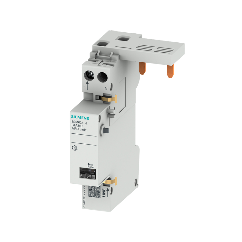 Blocco di interruttore di sicurezza antincendio AFDD 1-16A 230V per interruttori Siemens 5SM6021-2