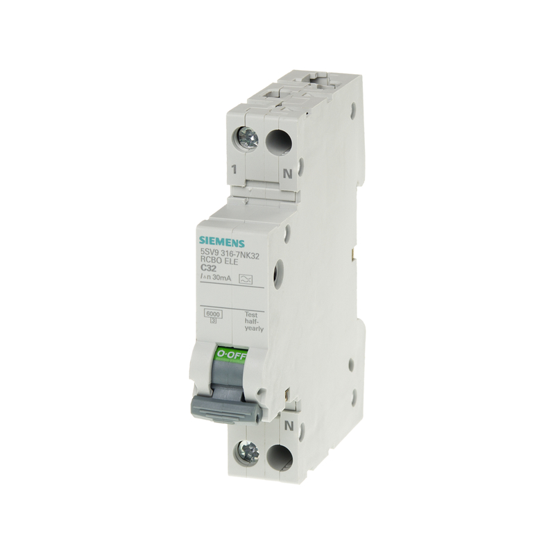 Interruttore di protezione da corrente residua 1P N tipo AC 30 mA 5SV9313-1CN25 per Siemens