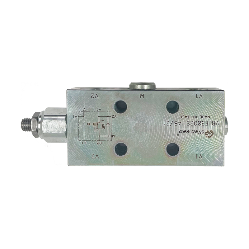 Valvola di bilanciamento centrale aperta VBLF3802S con portata massima di 35 L/MIN per un controllo ottimale